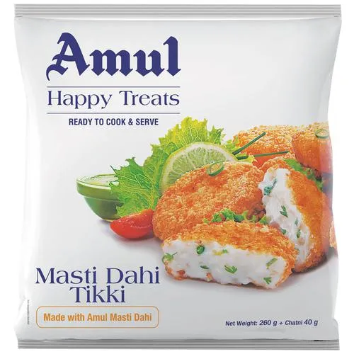Amul Happy Treats Ready to Cook & Serve - Masti Dahi Tikki